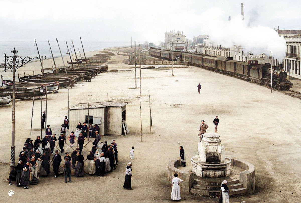 Dice el pie de foto, que es Mataró en 1910.-