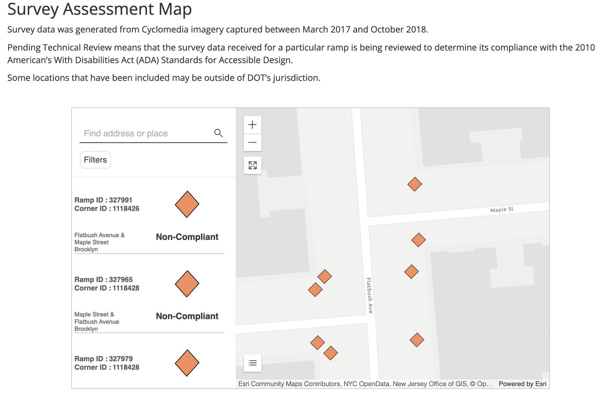 paco (dave) abraham (@subtle116) on Twitter photo What's the typical timeline for getting a proper pedestrian ramp cut installed by <a href="/NYC_DOT/">NYC DOT</a>? I requested one where it's missing on Maple Street @ Flatbush Ave in August of 2022 & only got a reply worrying a ramp would interfere with water flow. <a href="/CMRitaJoseph/">Rita C. Joseph</a> <a href="/Bklyn_CB9/">Bklyn CB9</a> <a href="/eanorv/">Ethan Norville</a> What's the typical timeline for getting a proper pedestrian ramp cut installed by <a href="/NYC_DOT/">NYC DOT</a>? I requested one where it's missing on Maple Street @ Flatbush Ave in August of 2022 & only got a reply worrying a ramp would interfere with water flow. <a href="/CMRitaJoseph/">Rita C. Joseph</a> <a href="/Bklyn_CB9/">Bklyn CB9</a> <a href="/eanorv/">Ethan Norville</a>