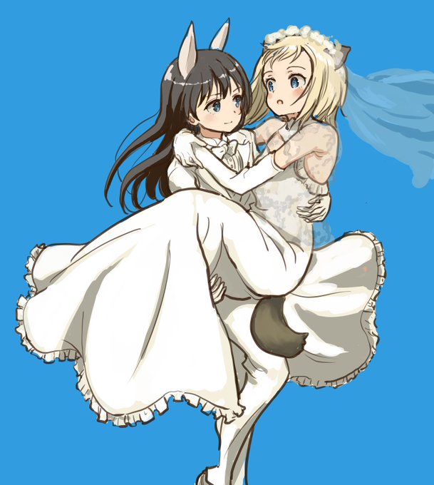 #エルマ・レイヴォネン生誕祭 #w_witch
 実は何気に智子よりエルマの方が体がデカいという。しかしいらん子で一番まともで新郎に相応しいのは智子という。 