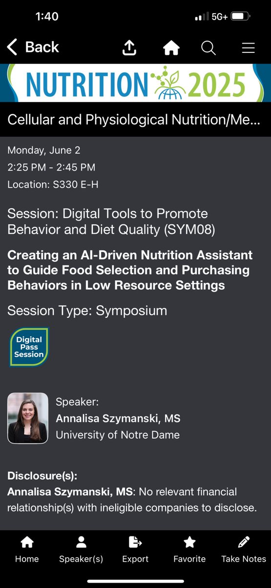 Yesterday I was invited to give a talk at ASN Nutrition 2025 in Orlando!  Loved connecting with folks outside of computer science to talk about the future of AI in nutrition - and learned some fascinating nutrition research too!