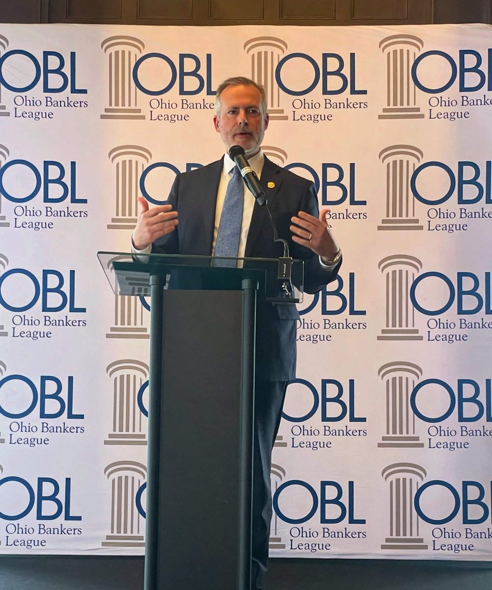 OhioTreasurer's tweet image. Today, I spoke at the @ohiobankers roundtable and connected with leaders shaping the future of banking in Ohio. I look forward to continuing to work together to make a positive impact on our communities.