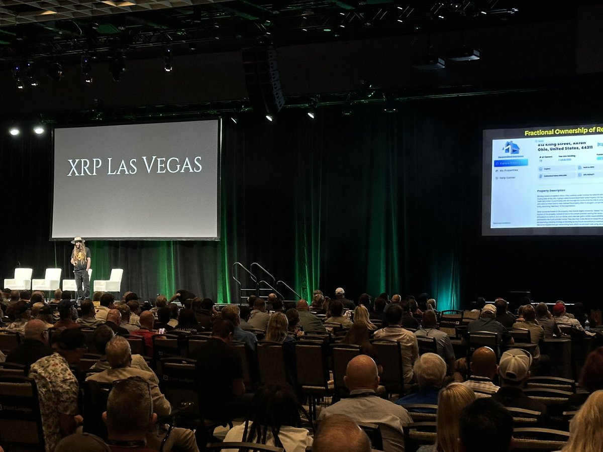 DeRE_dao's tweet photo. Huge shoutout to @DigPerspectives for putting on an incredible event at #XRPLasVegas 🎉

It was @DeRE_dao’s first year attending, and we’ll 100% be back next year 🙌

Also great meeting @digitalassetbuy — thank you for everything you do for the XRP community 💪

Hearing so much excitement around tokenization — especially real estate — confirms it: the future is on-chain 🏠#Tokenization #XRPL #RWA