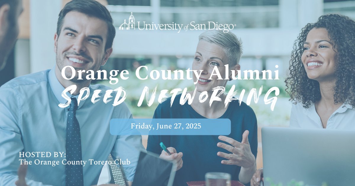 Toreros - We have a new Orange County event coming up specifically designed for all those with busy evenings and a little more free time in the mornings. 

Alumni Speed Networking | Friday, June 27 at 7:30 AM
📍 Alliance Resource Group

RSVP at bit.ly/454TEaG
