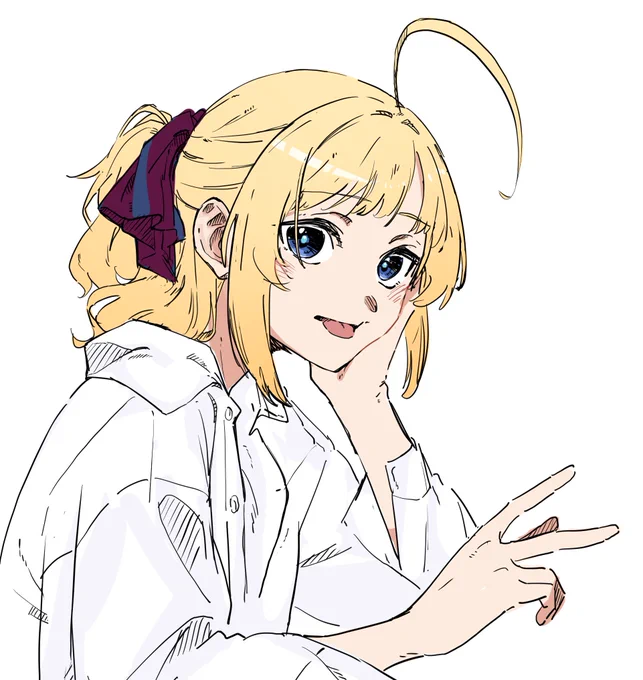 学生の時作ったアイコンの子結構好きなんです 名前すらないけど