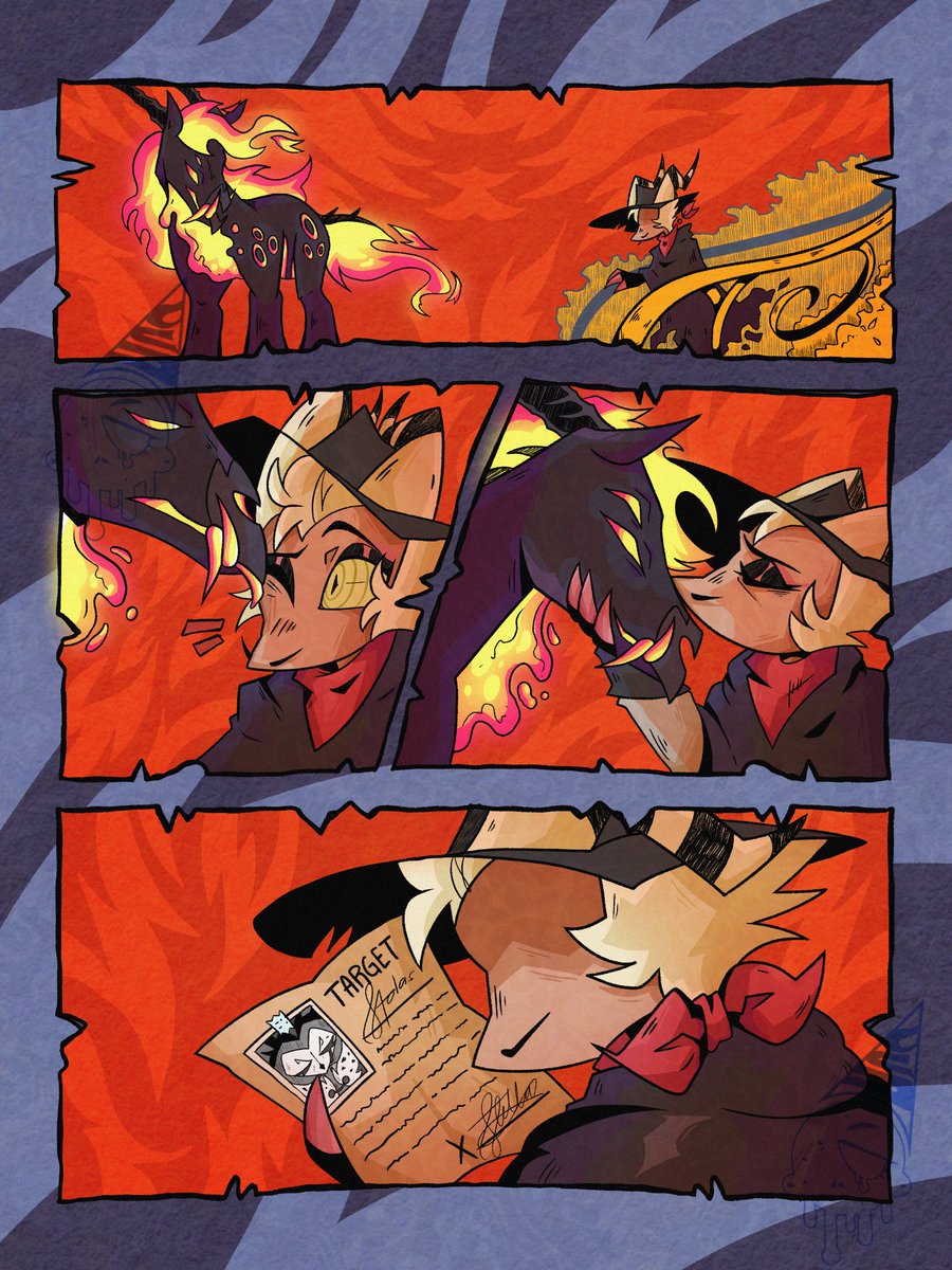 TheShelteredUno's tweet photo. Unlucky Horseshoe AU
Intro comic - Part 1 (8/8)
The deal has been sealed.
End of Part 1.
#HelluvaBoss
#HelluvaBossFanart
#HelluvaBossStriker
#HelluvaBossBombproof
#Striker #Bombproof https://t.co/HwCsTsrEI1