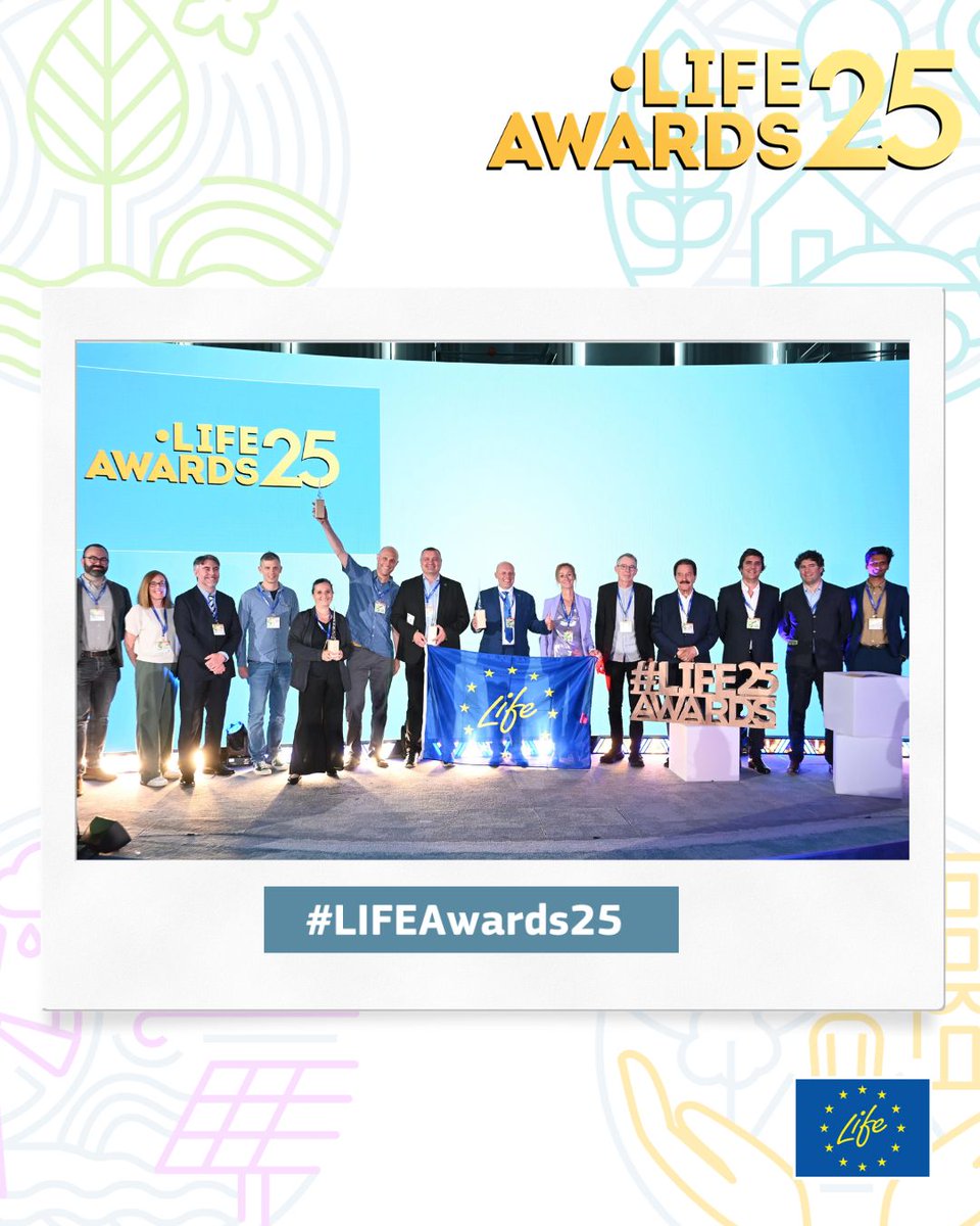 The #LIFEAwards25 ceremony has come to an end‼️

Thank you to all #LIFEProjects for your contributions to a greener and sustainable future 💚

Keep an eye out for updates on winners in the upcoming days 🎉

#EUGreenWeek #LIFEProgramme