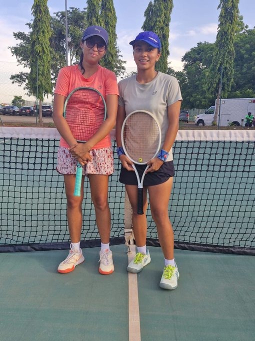 Pak-India duo Soha Ali (PAK) &amp; Sidhak Kaur (IND) advance to the semifinals in girls' doubles at the ITF Junior Tennis Tournament in Nigeria. They defeated Nigeria's Fego Ayetuoma &amp;Toluwalashe Agunbiade in the quarterfinals. These 17-year-olds have sent a powerful message of unity