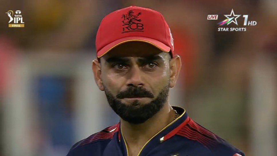 It is not kohli whole 130 cr people crying and emotional today 

#RCBvPBKS #PBKSvsRCB #IPLFinal