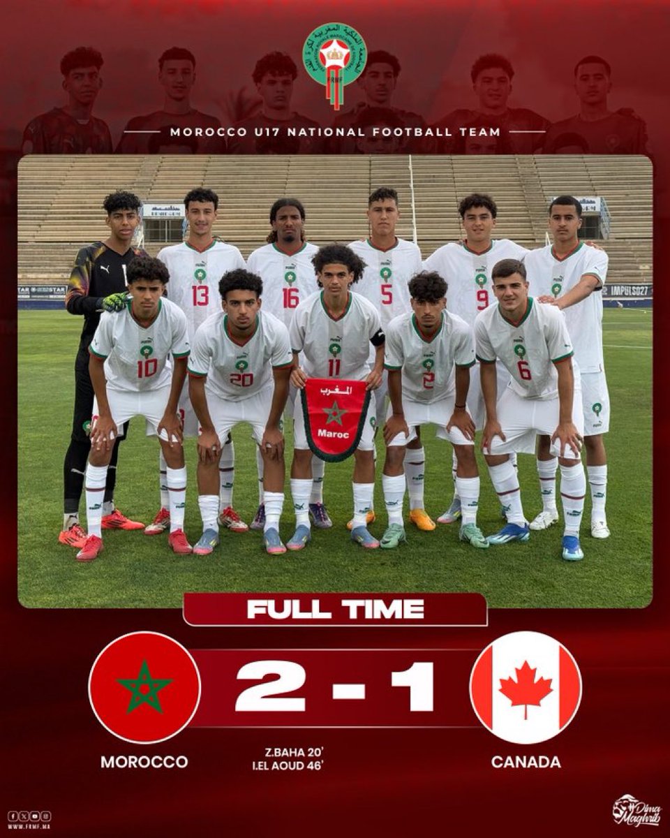 🚨 Victoire des U17 2/1 face au Canada 💪