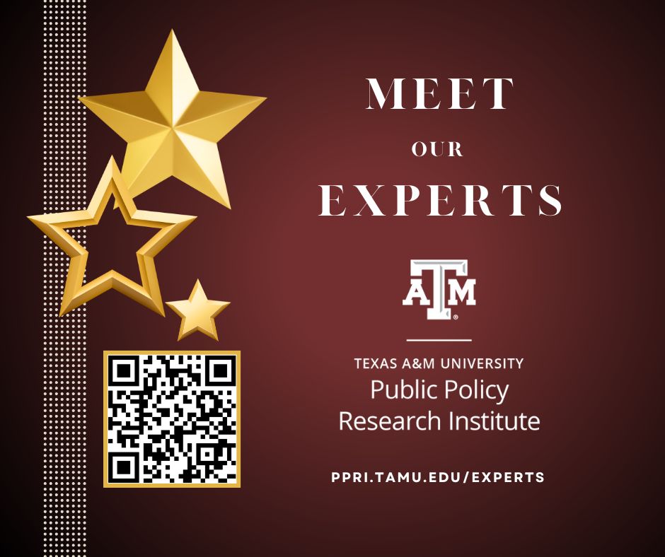 Looking for expert insight backed by data and experience? The professionals at @PPRITAMU are ready to help you tackle your toughest policy challenges. 💼 Meet the team: ppri.tamu.edu/experts
 
#Research #PublicPolicy #Data #ResearchMatters #PublicService #EvidenceBased