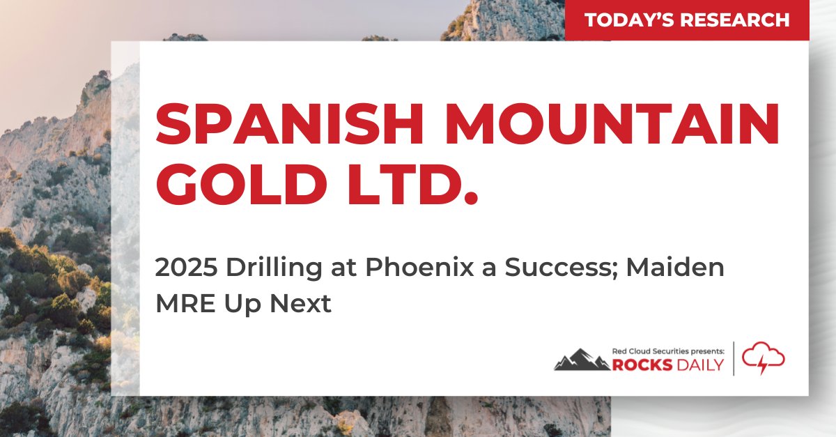 Red Cloud Securities (@redcloudsec) on Twitter photo .<a href="/SpMtnGold/">Spanish Mountain Gold</a> announced the final set of assays from 2025 drilling at the Phoenix target of its 100%-owned Spanish Mountain Au project in the Cariboo gold corridor of BC. A total of 14 holes were completed at Phoenix as part of the 31-hole. See here: ow.ly/TKFx50W3j8c $SPA .<a href="/SpMtnGold/">Spanish Mountain Gold</a> announced the final set of assays from 2025 drilling at the Phoenix target of its 100%-owned Spanish Mountain Au project in the Cariboo gold corridor of BC. A total of 14 holes were completed at Phoenix as part of the 31-hole. See here: ow.ly/TKFx50W3j8c $SPA