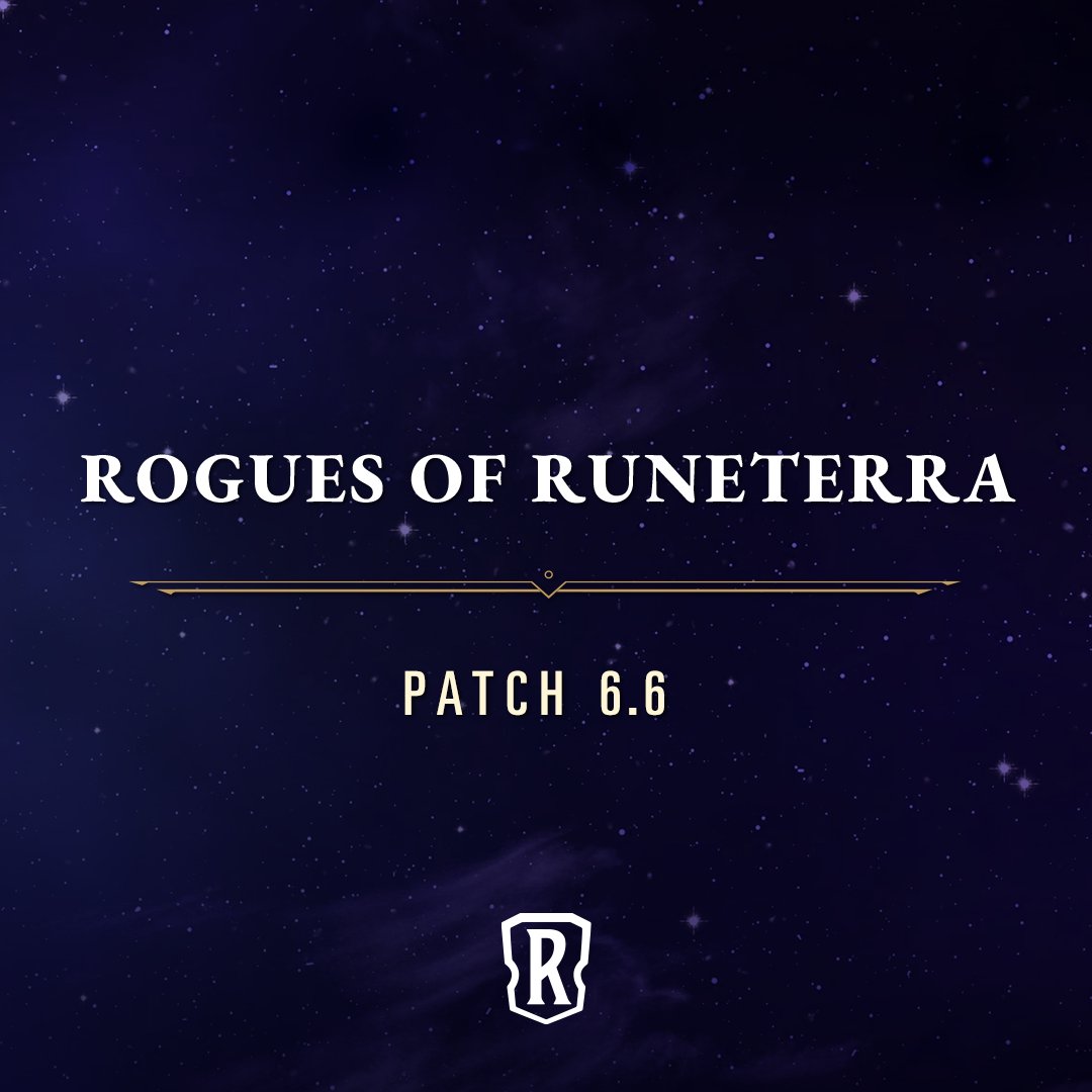 PlayRuneterra's tweet image. 📝 Patch 6.6 - Rogues of Runeterra: The Encore 😎
In this update, Twisted Fate joins the Path of Champions & Sett gets a new Constellation. Plus a new hard mode version of "The Grand Heist" adventure is added to the Event which means you can now draft your own starting deck as…
