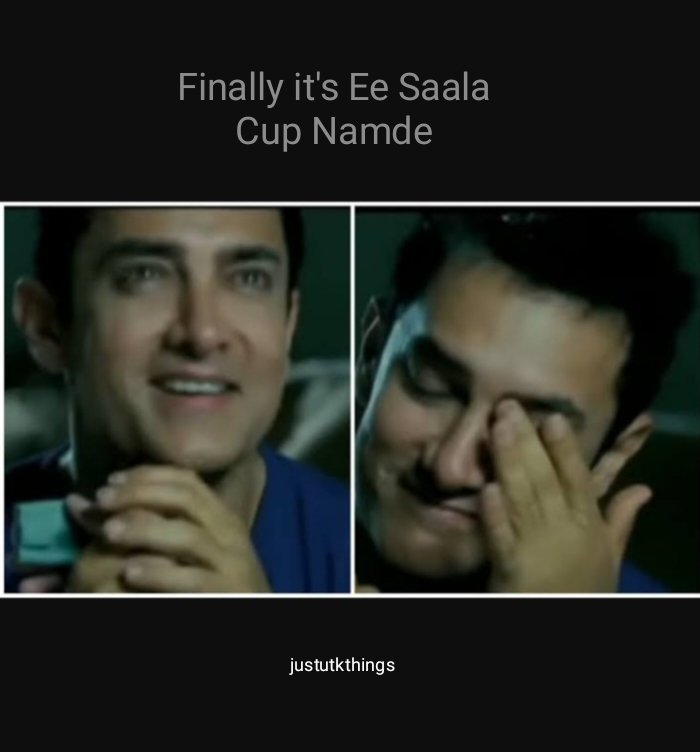 justutkthings's tweet photo. Congratulations RCB on winning #IPLFinals of 2025 in tonight's Match between #RCBvsPBKS

RCB Fans right now 👇🏻 https://t.co/IOxkkPZ4ud