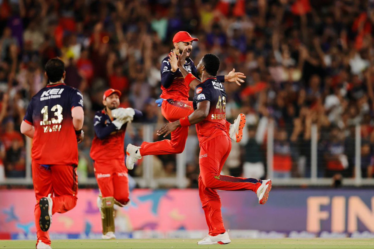 #RCBvsPBKS 
Congratulation RCB ❤️🪼🩵