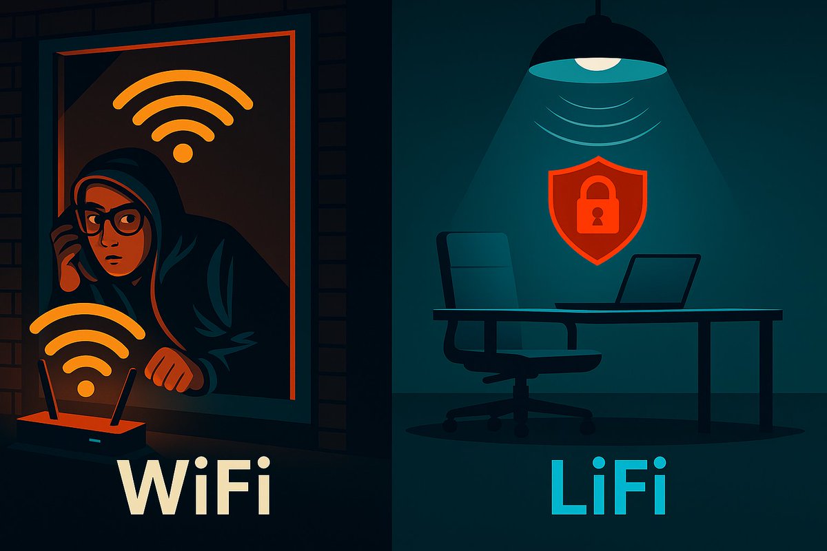 SteveTaylorJr's tweet photo. Is LiFi Really More Secure Than WiFi? Exploring the Realities Beyond the Hype - Check out my latest article on LinkedIn:
https://t.co/7WsbPaJDcA via @LinkedIn 

#LiFi #LightFidelity #WirelessNetworking #WirelessSecurity #PhotonFi #WirelessInnovation https://t.co/M9Xoqy54vP