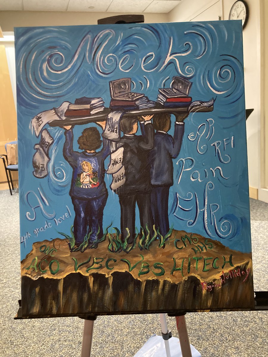 “Meek” painted at HHS in the great hall.