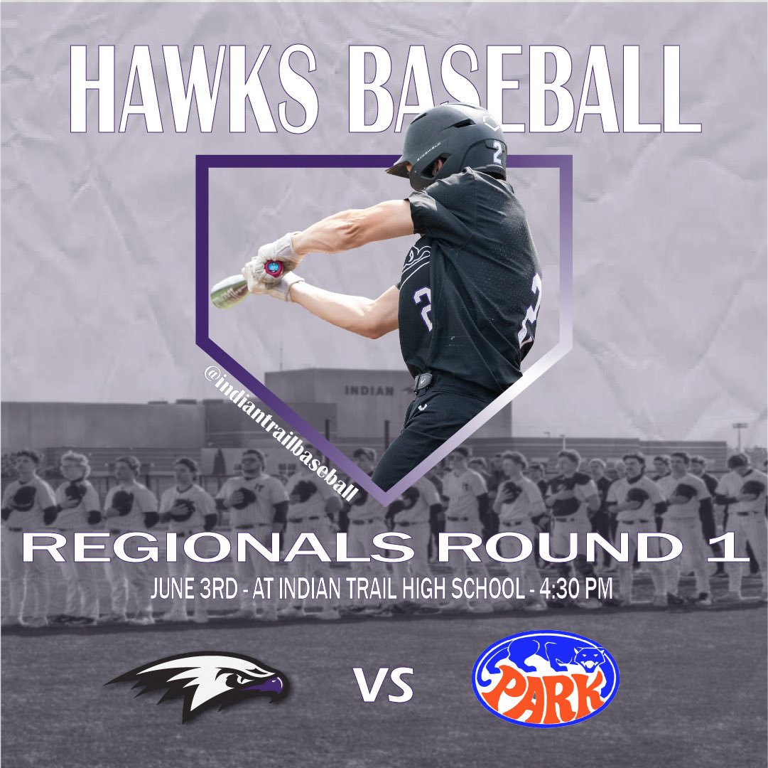 Playoff Baseball! Join us as we host Racine Park in the first round of Regionals. First pitch at 4:30.

#Compete
