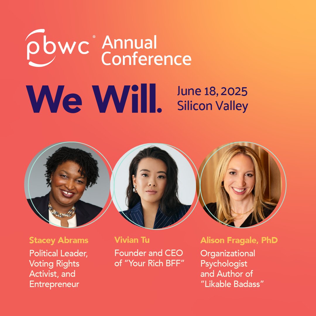 Can't make it in person? Join us virtually for #PBWC2025! 

For just $150, you’ll get:

- Live discussion groups on 6/20

- On-demand keynote &amp; breakout sessions from 6/19–7/8

- Networking with professionals

Get your ticket now! ow.ly/qiGE50W26kR

#WeWill #CareerGrowth