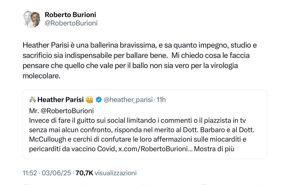 #Burioni che risponde educatamente ad una donna? O gli hanno hackerato l’account oppure chiamate una infermieraaaaaaa!