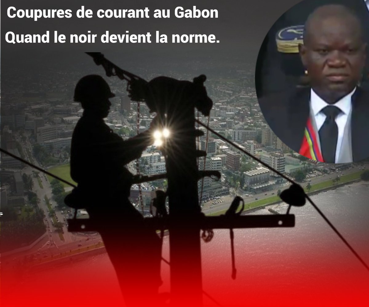 Gabon : l'impossible réveil énergétique sous Oligui Nguema
Le 31 mai, une panne géante a plongé le pays dans le noir. Révélateur d'un système en faillite, cet incident témoigne de l'échec du nouveau régime face aux défis infrastructurels hérités.
Lien : blogs.mediapart.fr/amdb/blog/0306…