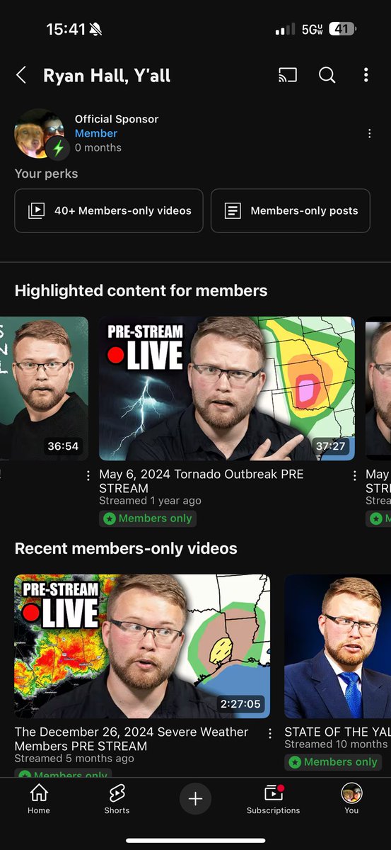 Case_ihChick's tweet photo. @ryanhallyall I am a sponsor on your YT channel. But when I go to do chat in yall bot channel it says members only and only super chat. Can I get guidance? https://t.co/wpajQSLVEt