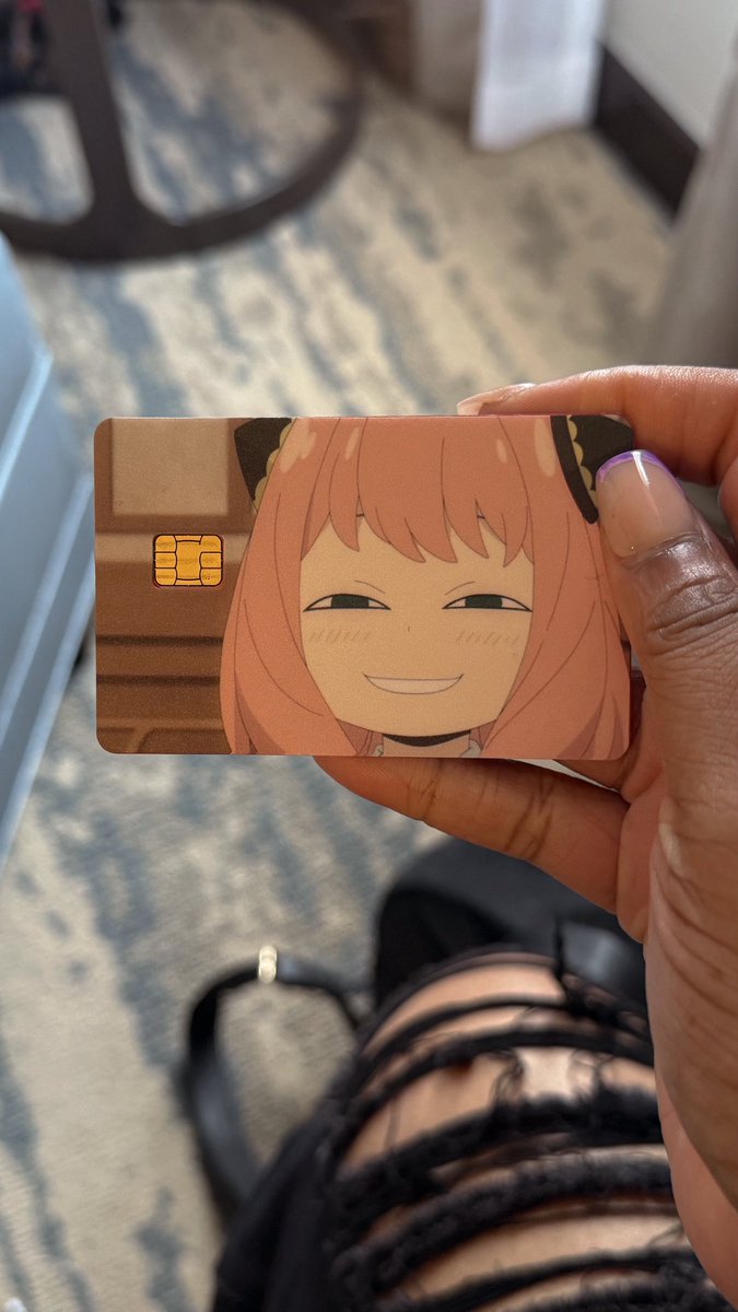 I went to this vendor that was selling card skins and I just had to get this 😭 the joy it brings me is unmatched
