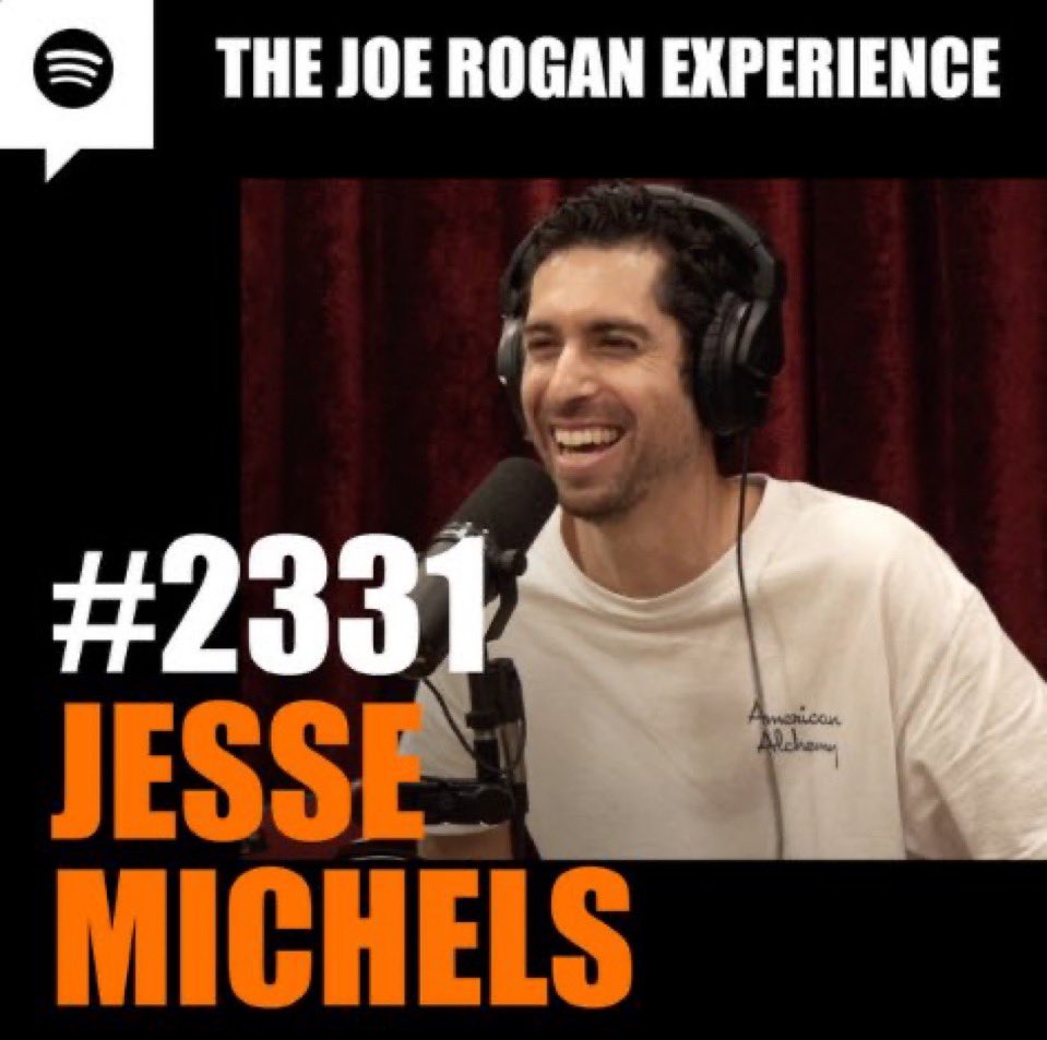 The latest episode of the <a href="/joerogan/">Joe Rogan</a> podcast with <a href="/AlchemyAmerican/">Jesse Michels</a> is now live.