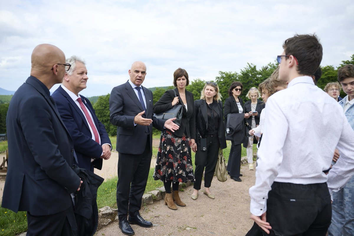 CoE_History's tweet photo. Places of #remembrance play a vital part in passing on history to younger generations.
At the Council of Europe @coe, we shall always stand for #peace, #democracy and #humanrights.
More on today's visit of @alain_berset in #Struthof:
https://t.co/pmaqeoILoo
#NeverAgain
#ProtectTheFacts
#HistoryAtHeart
#LearnersFirst
