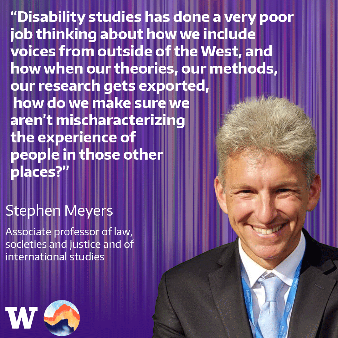 Stephen Meyers’ research focuses on global disability studies. In this episode of "Ways of Knowing", Meyers discusses how this bias is foundational to disability studies, and how the field won’t advance until it works to critique and decolonize itself. 
washington.edu/news/2025/06/0…