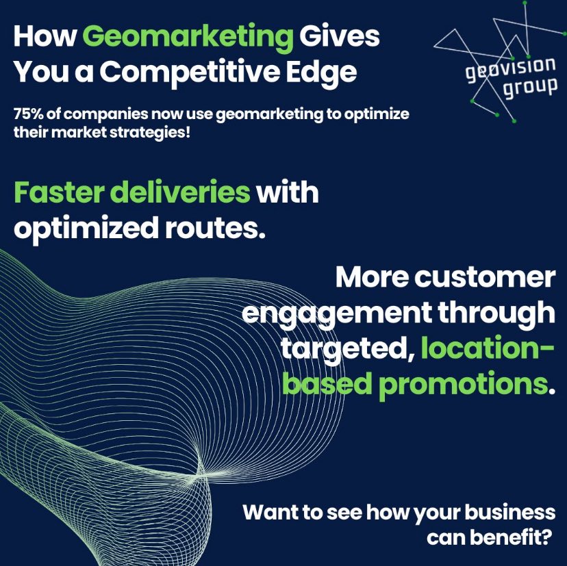 GeovisionGroup_'s tweet photo. 75% of companies now use Geomarketing to optimize their market strategies!

📍 +25% customer engagement
🚚 20% faster deliveries
📈 Higher sales conversion
🎯 Smarter ad spend
📊 Data-backed expansion plans

Unlock new opportunities with Geovision Group! https://t.co/H57xQmEZAD https://t.co/Y0CsEhetSV