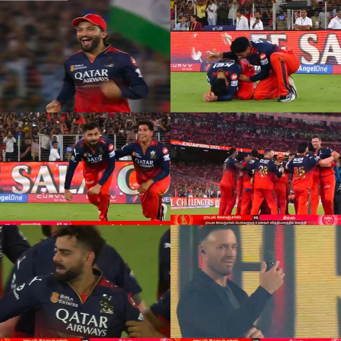 Inshakh66's tweet photo. VIRAT KOHLI 🥹

AbdeVillers 🥹

RCB WINNING 💃🏻

That’s it 🥹🥹🥹🥹🥹🥹🥹🥹🥹

Congratulations RCB -

#RCBvsPBKS | #IPLFinals | #ViratKohli
#ABdeVilliers https://t.co/YmnJKSSpVv
