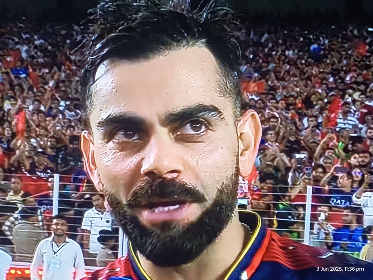 tweetbykrishna's tweet photo. 18 years. Countless heartbreaks. Unwavering loyalty.
Tonight, it all paid off.
Virat Kohli’s Royal Challengers Bangalore are finally IPL champions! 🏆❤️💛
This isn’t just a win—it’s redemption, legacy, and pure emotion.
#RCB #ViratKohli #IPL2025 #EeSalaCupNamde https://t.co/flH3ciW4cK