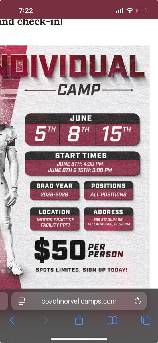 Vernon Stephens (@vernonxstephens) on Twitter photo I will be at FSU football camp on the 5th!!
6’0 205 4.53(UA verified)
5 D1 Offers
hudl.com/v/2Qwk70
hudl.com/v/2SBHiD
<a href="/CoachT_HarrisJR/">Tim Harris Jr.</a> <a href="/ChuckCantor/">Chuck Cantor</a> <a href="/dyray22/">Darrick Yray</a> <a href="/jaqrabtcrusader/">Jeff Kupper</a> <a href="/CoachBBognar/">Brendan Bognar</a> <a href="/RickStockstill/">Rick Stockstill’s Burner</a> <a href="/CoachBMilesFSU/">Ben Miles</a> <a href="/AustinTTucker/">Austin Tucker</a> <a href="/CoachYACJohnson/">DAVID JOHNSON</a> <a href="/PrestonB49/">Preston Brady</a> I will be at FSU football camp on the 5th!!
6’0 205 4.53(UA verified)
5 D1 Offers
hudl.com/v/2Qwk70
hudl.com/v/2SBHiD
<a href="/CoachT_HarrisJR/">Tim Harris Jr.</a> <a href="/ChuckCantor/">Chuck Cantor</a> <a href="/dyray22/">Darrick Yray</a> <a href="/jaqrabtcrusader/">Jeff Kupper</a> <a href="/CoachBBognar/">Brendan Bognar</a> <a href="/RickStockstill/">Rick Stockstill’s Burner</a> <a href="/CoachBMilesFSU/">Ben Miles</a> <a href="/AustinTTucker/">Austin Tucker</a> <a href="/CoachYACJohnson/">DAVID JOHNSON</a> <a href="/PrestonB49/">Preston Brady</a>