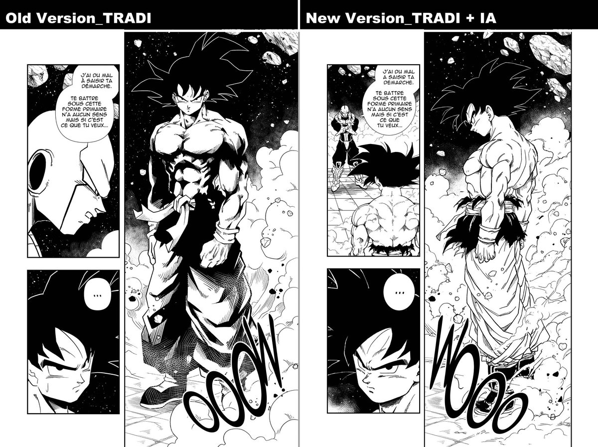 DaveX_GraphX's tweet photo. Le tome 6 est bouclé, j'ai près de 160 pages à retoucher avec l'IA afin d'assurer une bonne cohérence et un maximum de qualité pour ce volume.
Ci dessous un exemple du genre de modifications que j'effectue. Parfois je retape simplement la case, parfois je la revois complètement. https://t.co/2iKYVon4Mf