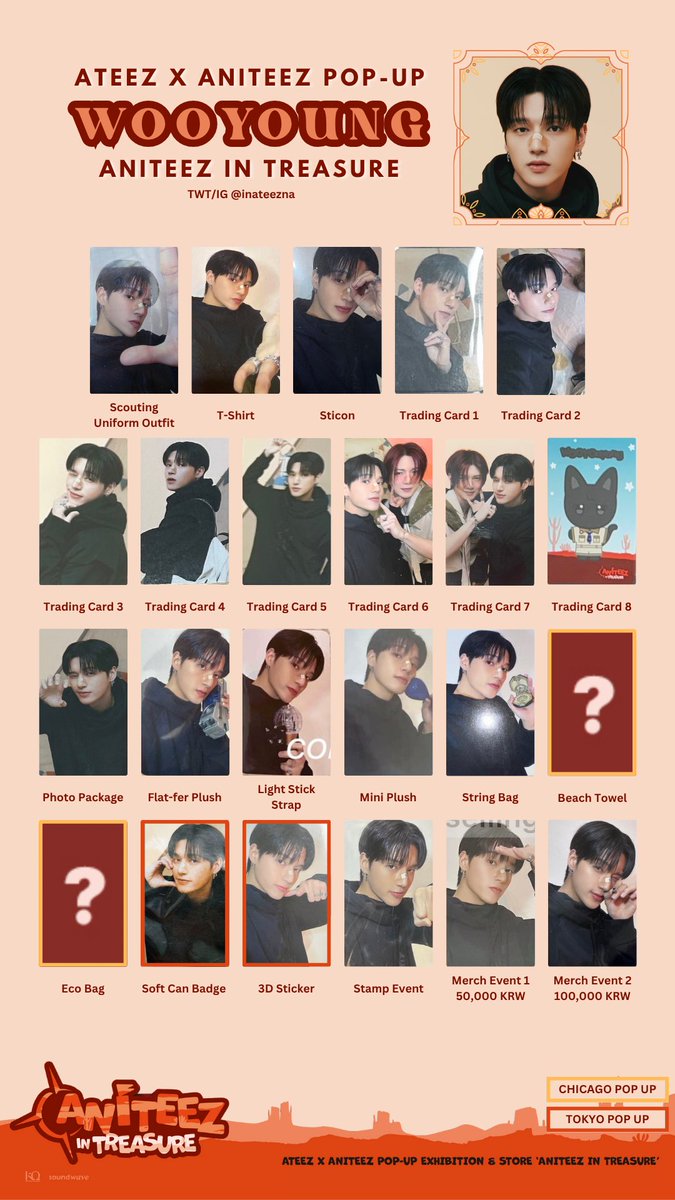 ATEEZ X ANITEEZ POPUP STORE 🏜️ ANITEEZ IN TREASURE PC/PHOTOCARD