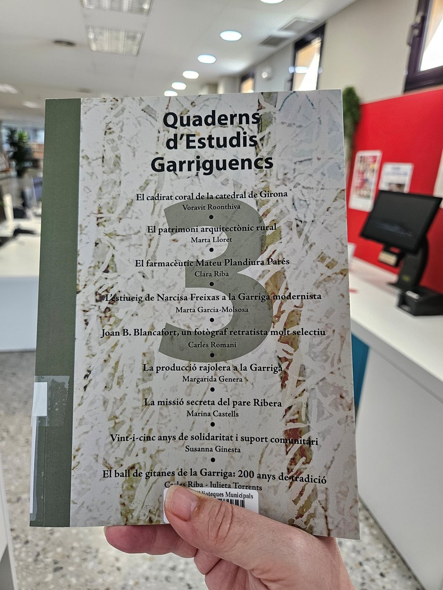 Biblioteca La Garriga (@bibliolagarriga) on Twitter photo Les #biblionovetats de maig ens han portat el darrer volum del Quadern d'Estudis Garriguencs de <a href="/lagarrigasecre1/">lagarrigasecreta</a>, amb una selecció d'articles al voltant de la cultura, la societat, la història i el patrimoni de #laGarriga. <a href="/ajlagarriga/">Ajuntament de la Garriga 🎗️</a> <a href="/bibliotequesXBM/">BibliotequesXBM</a> <a href="/XavGotaneg/">Xavier Gotanegra Ruiz</a> Les #biblionovetats de maig ens han portat el darrer volum del Quadern d'Estudis Garriguencs de <a href="/lagarrigasecre1/">lagarrigasecreta</a>, amb una selecció d'articles al voltant de la cultura, la societat, la història i el patrimoni de #laGarriga. <a href="/ajlagarriga/">Ajuntament de la Garriga 🎗️</a> <a href="/bibliotequesXBM/">BibliotequesXBM</a> <a href="/XavGotaneg/">Xavier Gotanegra Ruiz</a>