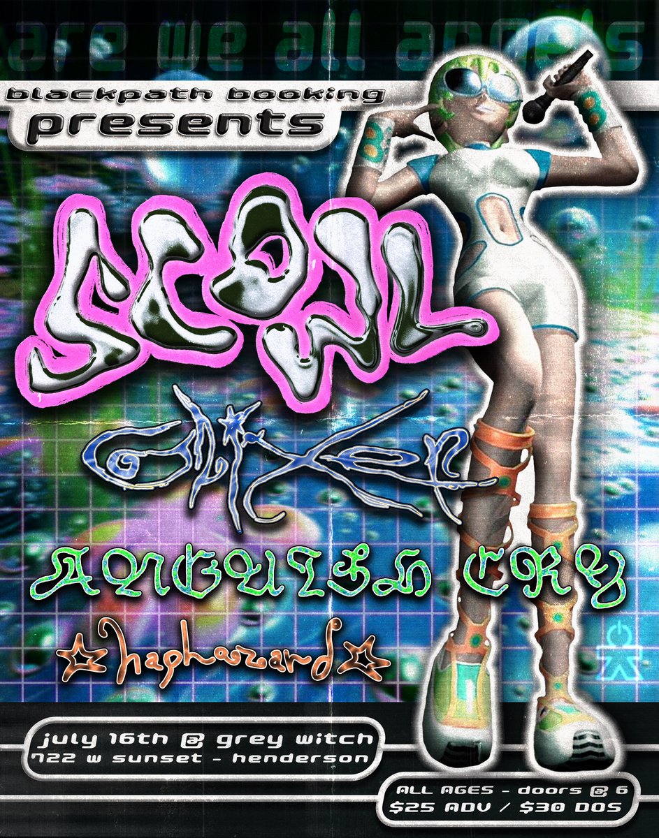 &gt; made this for the <a href="/Scowl40831/">SCOWL</a> tour date in vegas ★