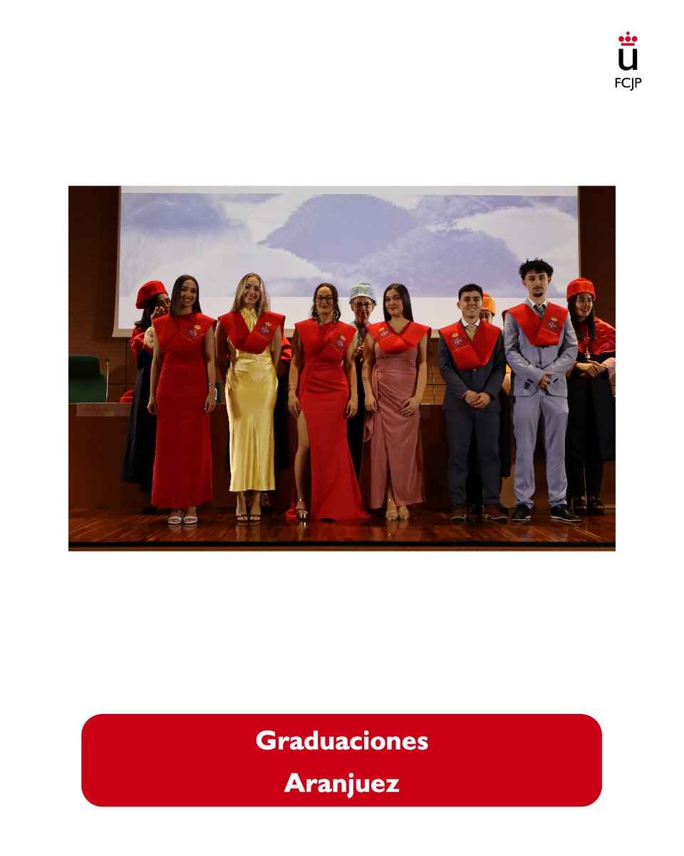 ✨ Graduaciones de la FCJP en el Campus de Aranjuez✨

👏 ¡Enhorabuena a todos!