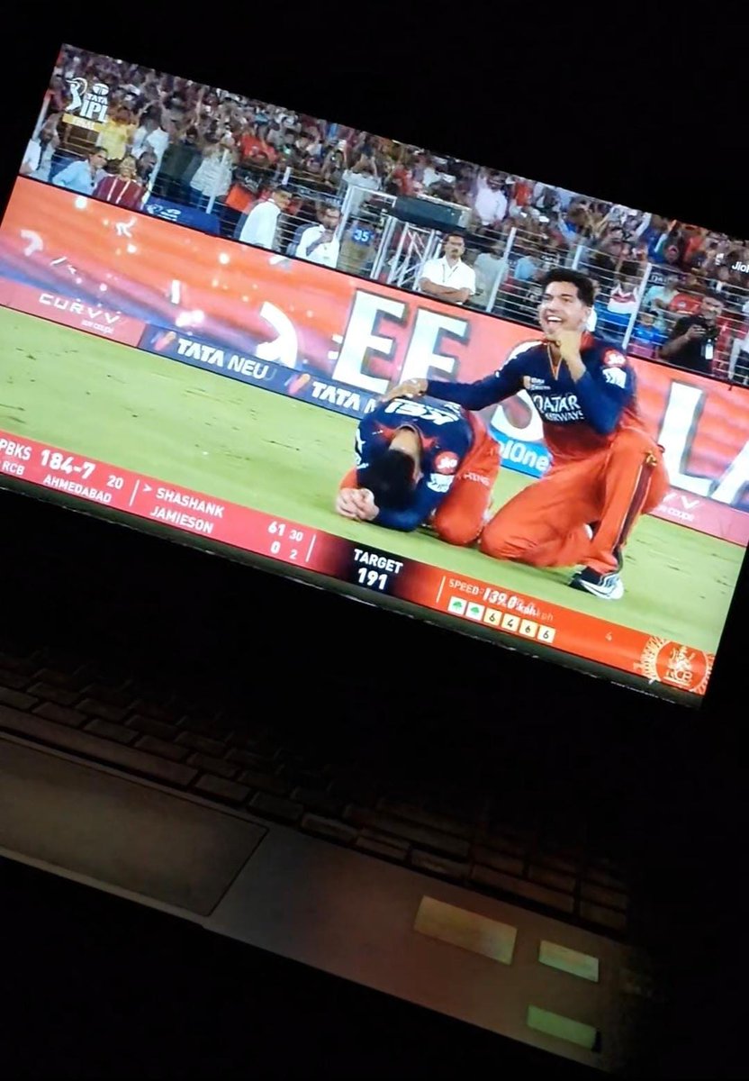 Ee Sala Cup Namde! Congratulations to RCB - The IPL champions 2025!!!
<a href="/RCBTweets/">Royal Challengers Bengaluru</a> #RCBvsPBKS #RCBFinal2025