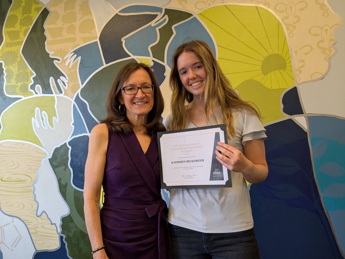 Purdue Nutrition (@purduenutrition) on Twitter photo <a href="/PurdueNutrition/">Purdue Nutrition</a> congratulates Katheryn Beckemeier, an undergraduate student majoring in Nutrition Science, for receiving the 2025 Nutrition Science Outstanding Senior Award! <a href="/PurdueNutrition/">Purdue Nutrition</a> congratulates Katheryn Beckemeier, an undergraduate student majoring in Nutrition Science, for receiving the 2025 Nutrition Science Outstanding Senior Award!