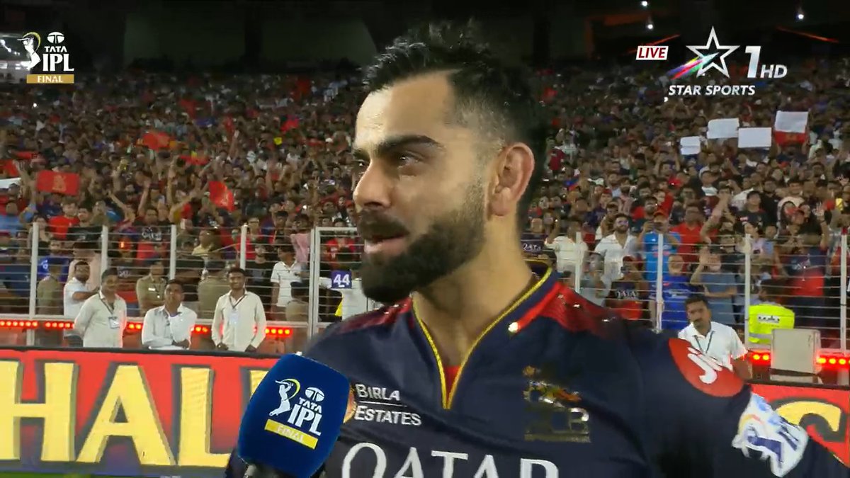 #IPLFinal #IPLFinals

Virat Kohli said "I have given Youth, Prime, Experience for this franchise" 🇮🇳🥹 #TATAIPL
#RCBvPBKS