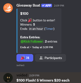 $100 Flash Giveaway - 5 Winners in discord.gg/voidedsol         

Giving SOL to 1 person who RTs &amp; Drops wallet