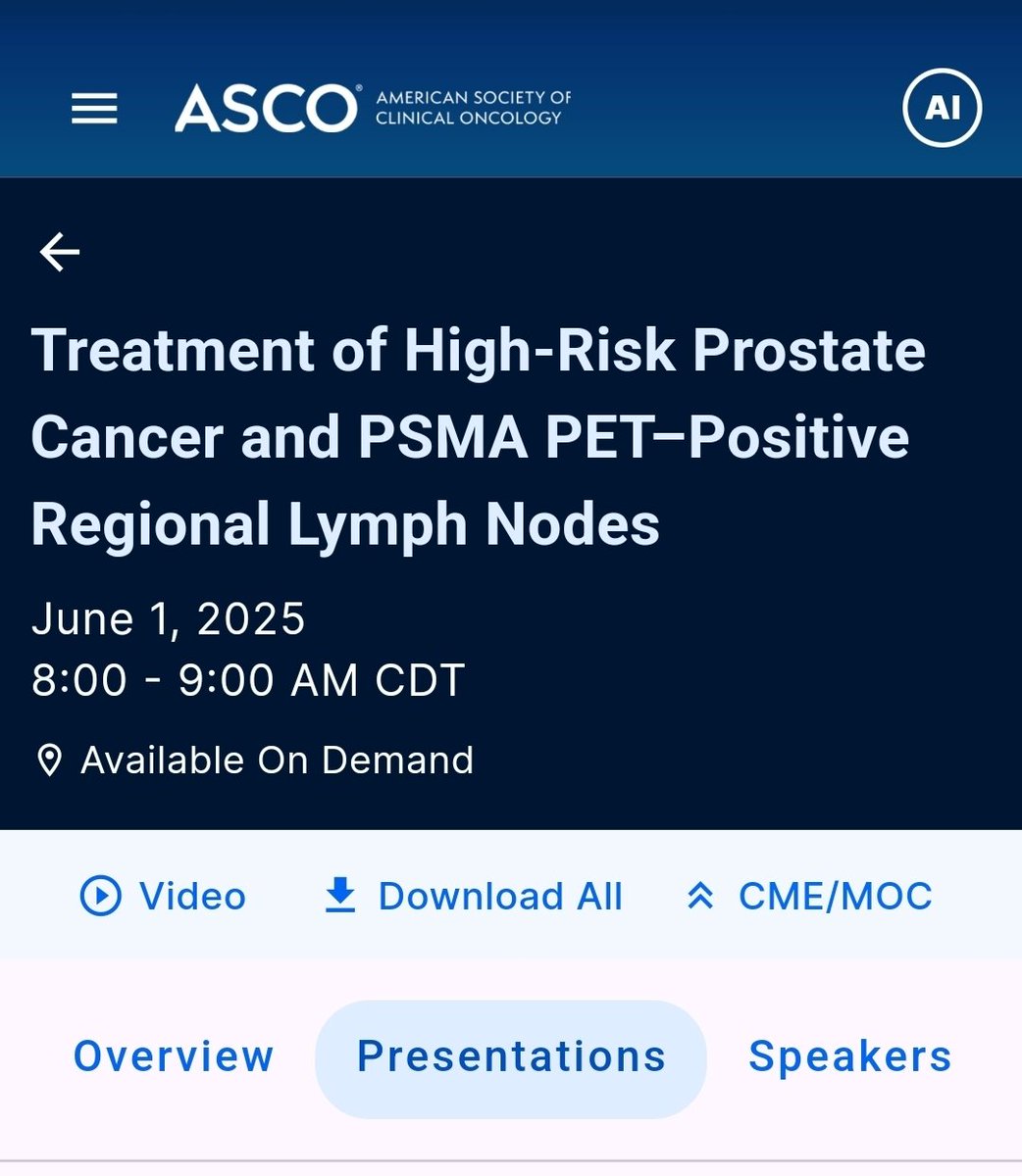 DrAIravani's tweet image. Very pleased to see #NucMed perspective is included in a panel discussion on the patient-centerd management of high-risk #PSMA PET N1 disease at @ASCO 25, Drs Curtiland Deville (RadOnc), Alberto Birganti(SurgOnc), Alicia Morgan(MedOnc) and David Matheson(Patient ad) @SNM_MI