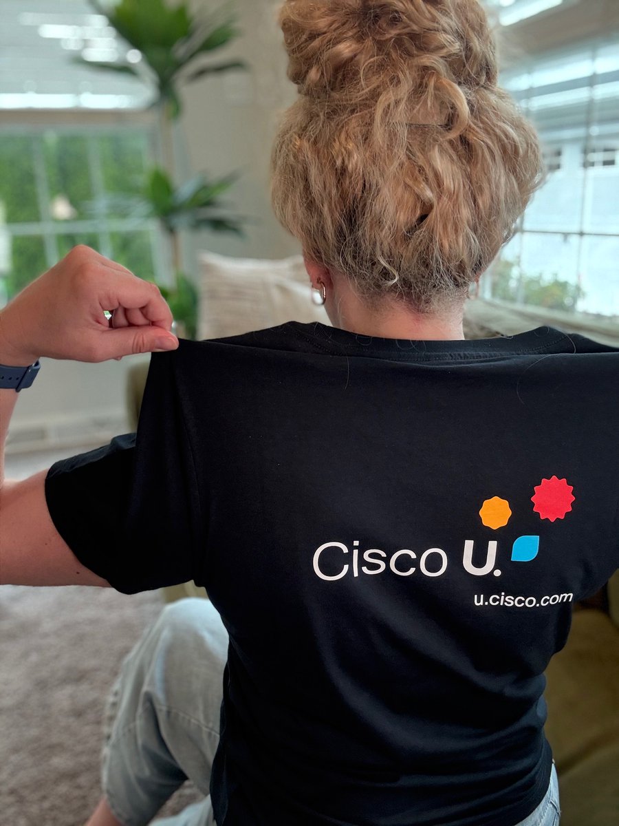 Celebrate your learning journey with exclusive Cisco U. T-shirts! A fun, casual way to stay connected to the learning community🎉 #ciscostore #graphictees #CiscoU