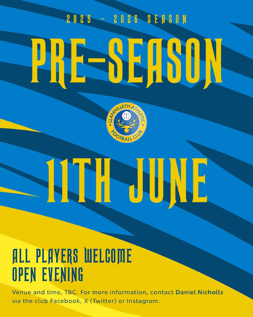🏃⚽ | We're back baby! 

Pre-season starts Wednesday 11th June at 6:30pm for the Stags upcoming season! 

❗Venue to be confirmed ❗
⚽ Existing, previous and new players welcome⚽

#UppaStags | #JoinTheStags 🦌