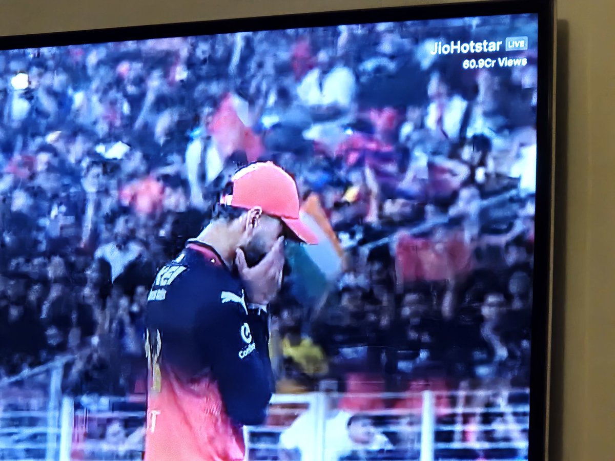 nsinghs78's tweet photo. These 3 pictures summarize the emotions of the night:

- A Legend
- Persistence pays (18 years one team)
- Approx 62Cr views for JioHotstar 

All landmarks in their own unique way and form https://t.co/ztknBY3dSh