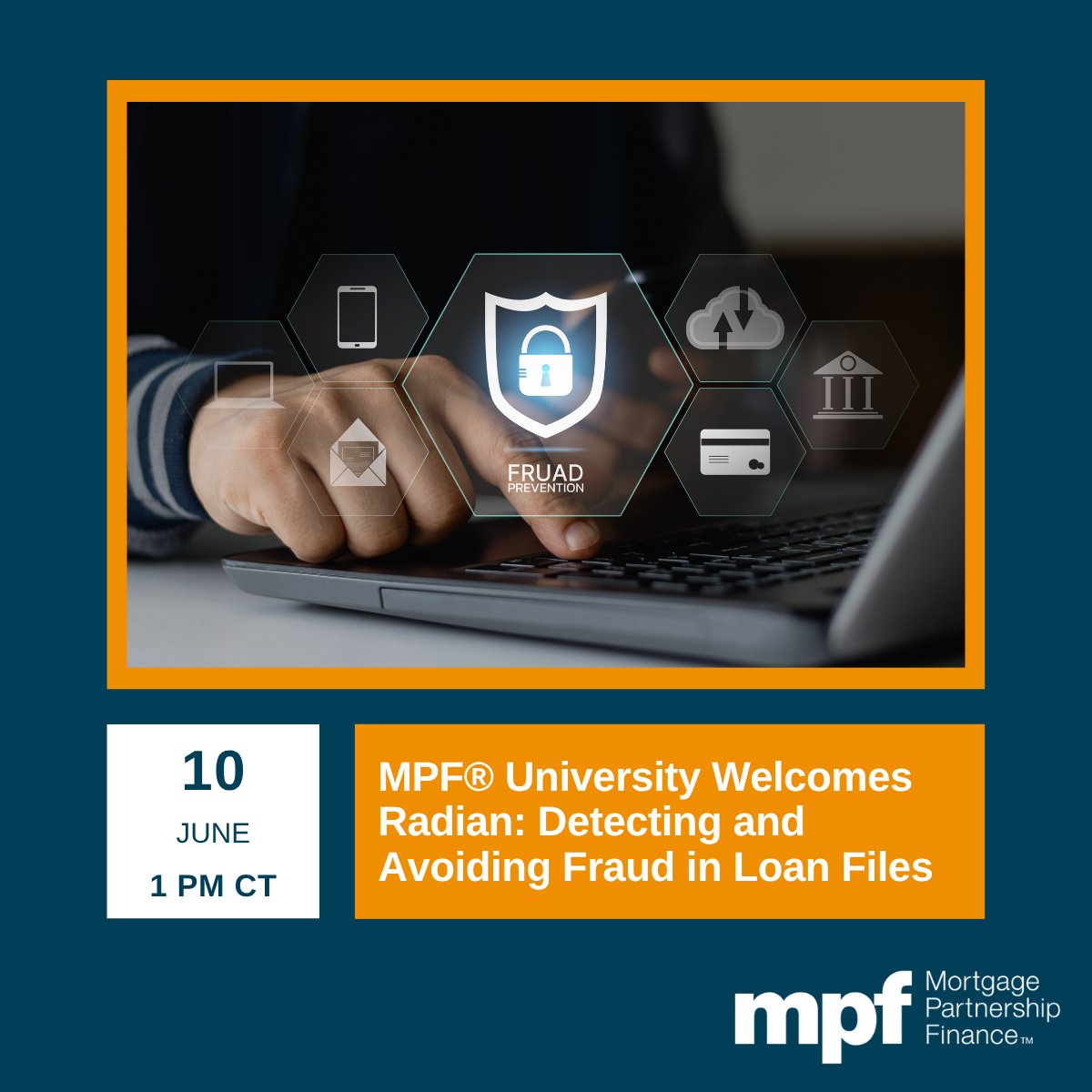 MPFProgram's tweet image. Join our webinar on mortgage fraud. Learn to spot red flags in documentation and understand the impact on communities. Register here: bit.ly/3FfoTFL