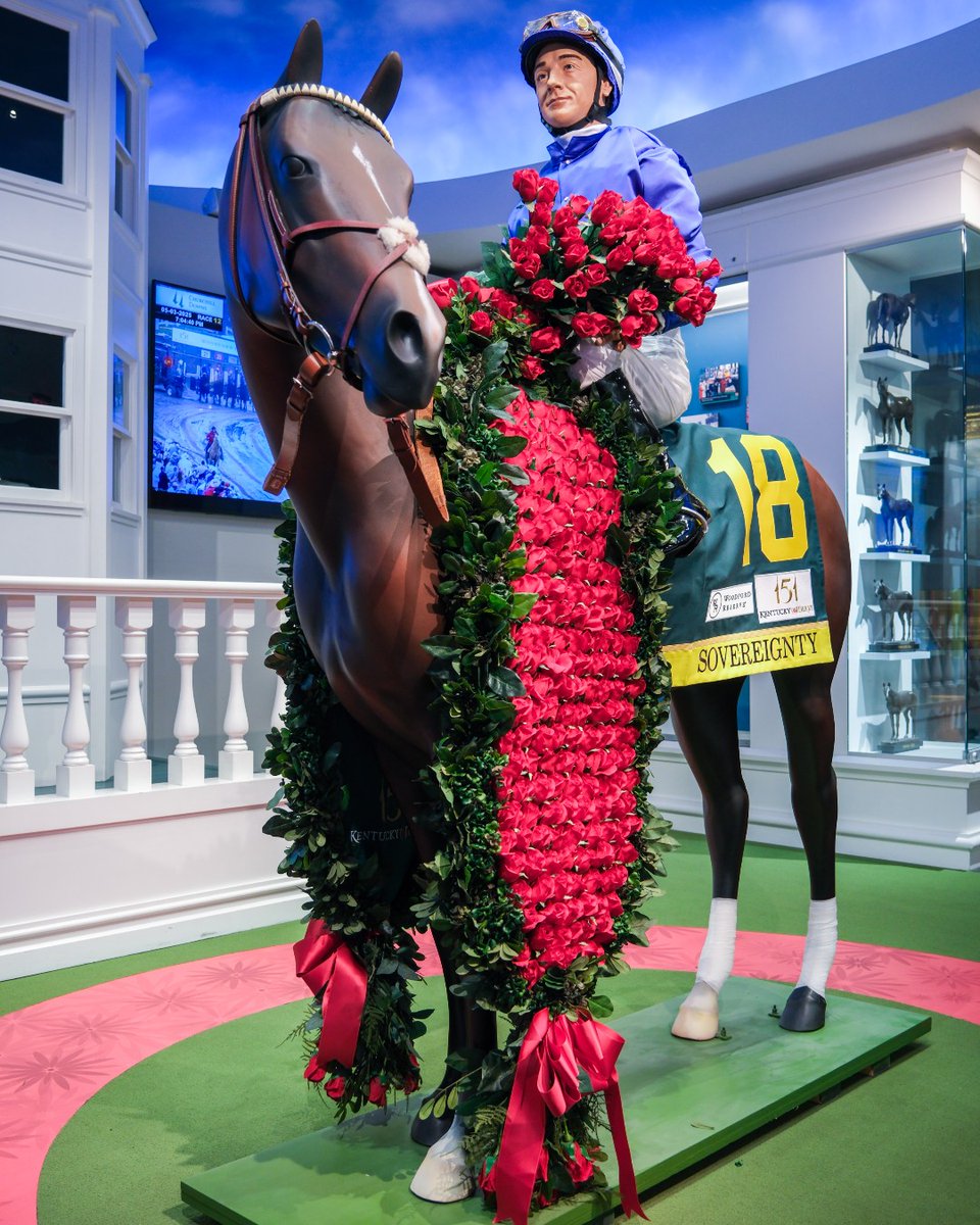 ✨ Sovereignty is stylin'! 🏇 

Check out this makeover!🌹 Our Winner's Circle exhibit is now updated following Derby 151! 🏆
And ... we've got more exciting plans to come this summer!  

#Sovereignty #Derby151 #DerbyMuseum #DerbyEveryDay
