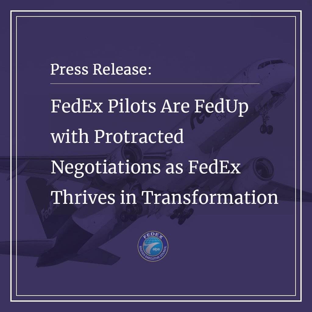 FedExPilots's tweet photo. “The pilots are done waiting. We’ve delivered through crisis and transformation, and we expect to be treated like professionals who enable corporate success.”

Capt. Jose Nieves, FDX MEC Chair 

🔗: https://t.co/mBe0im5YJv https://t.co/TOehQVDRDP