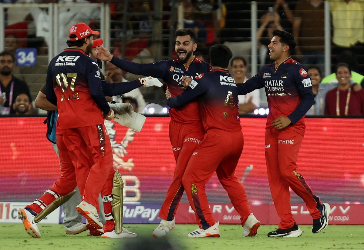 _haris24's tweet photo. AHMEDABAD: RCB have been crowned the #IPLFinals  champions for the first time since the inception of the league in 2008 after beating Punjab Kings in the final of the 2025 edition here at the Narendra Modi Stadium on Tuesday.

#RCB #kohlilegacy #PunjabKings https://t.co/POtpeH6SiF